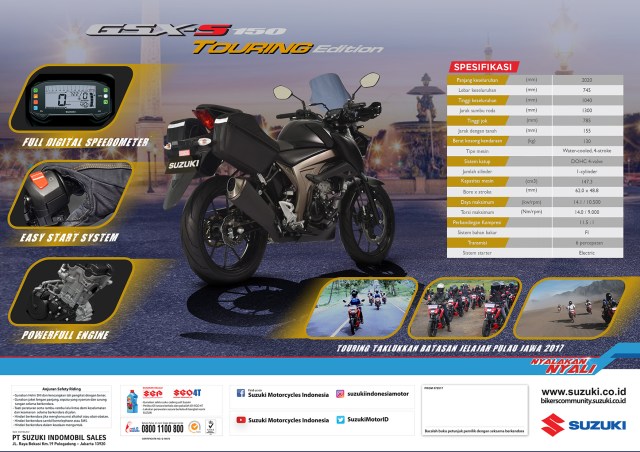 GSXS TOURING BACKlow