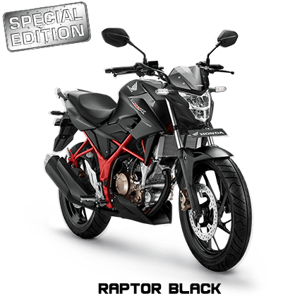 warna baru CB150R raptor black