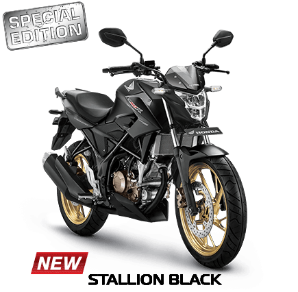 warna baru CB150R stallion black