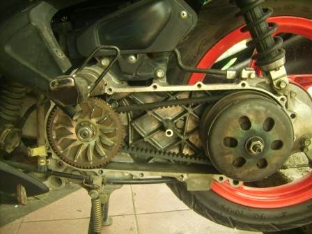 mengganti v-belt honda vario