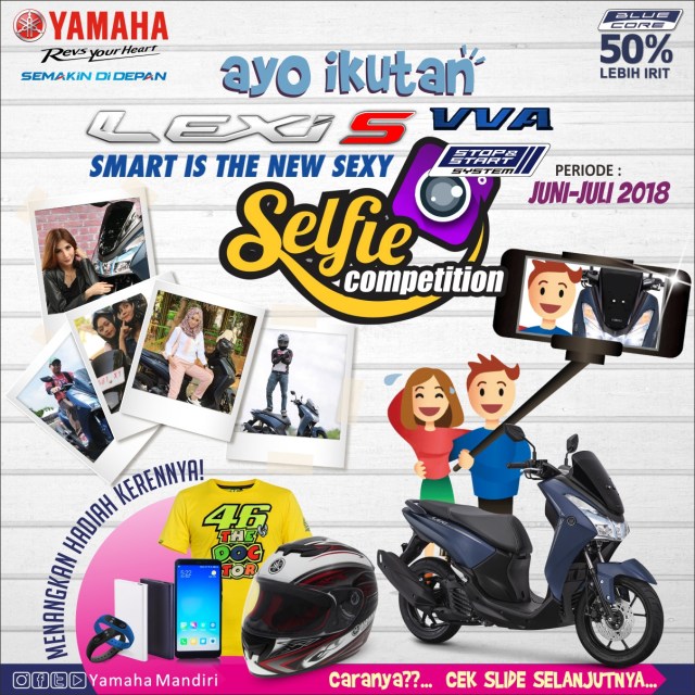 cara lomba selfi yamaha lexi